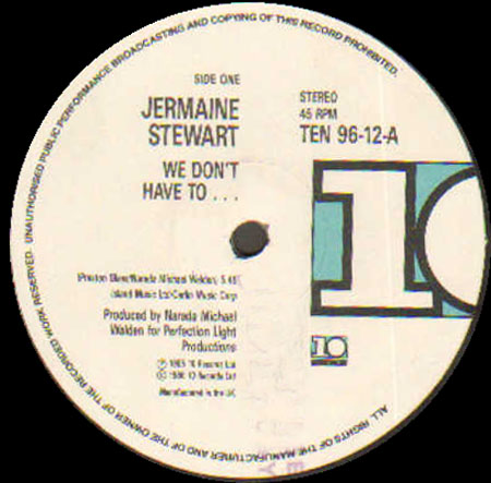 JERMAINE STEWART - We Don't Have To