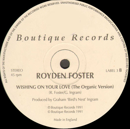 ROYDEN FOSTER - Wishing On Your Love