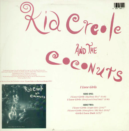 KID CREOLE AND THE COCONUTS - I Love Girls