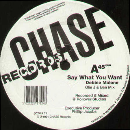 DEBBIE MALONE - Say What You Want (Remixes)