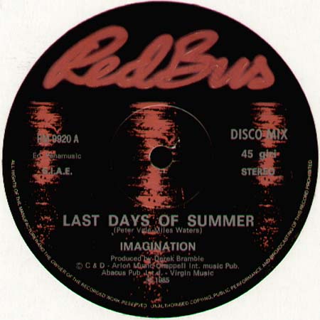 IMAGINATION  - Last Days Of Summer / Shoo Be Doo Da Dabba Doobee