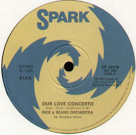 RICE AND BEANS ORCHESTRA   - Disco Dancing / Our Love Concerto