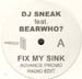 DJ SNEAK - Fix My Sink - feat. Bearwho? - Promo Copy