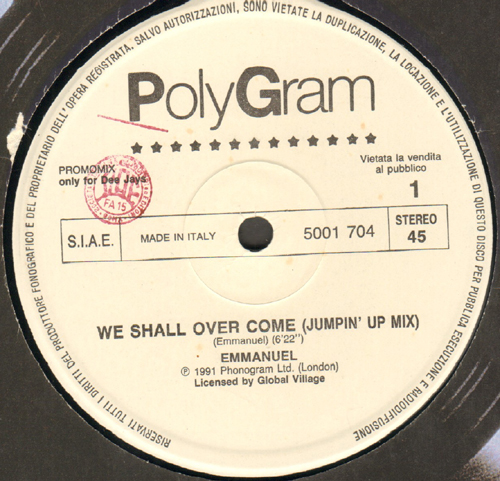VARIOUS (EMMANUEL / DIANA BROWN & BARRIE K. SHARPE / YOUNG DISCIPLES) - We Shall Over Come / Love Or Nothing / Apparently Nothin' )