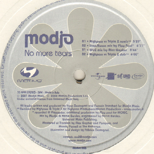 MODJO - No More Tears