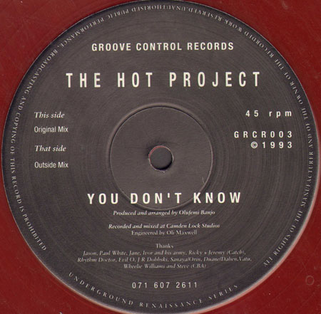 THE HOT PROJECT - You Don't Know 