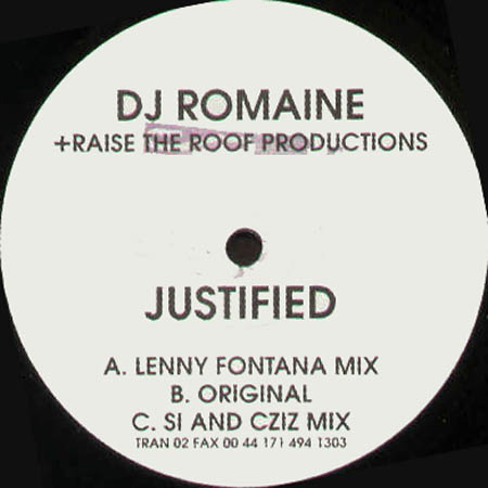 DJ ROMAINE - Justified (Lenny Fontana Mix)