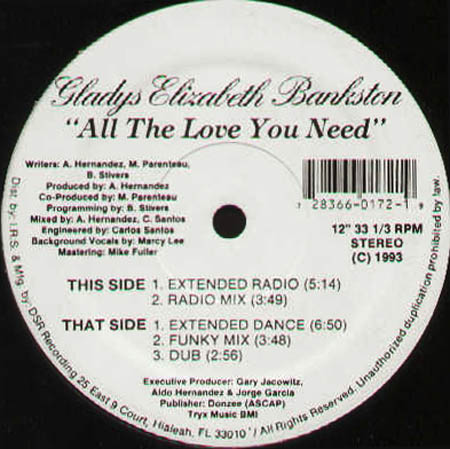 GLADYS ELIZABETH BANKSTON - All The Love You Need