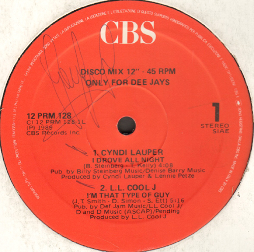 VARIOUS (CYNDI LAUPER / L.L.COOL J / MALCOLM MCLAREN) - Drove All Night / I'm That Type Of Guy / Waltz Darling