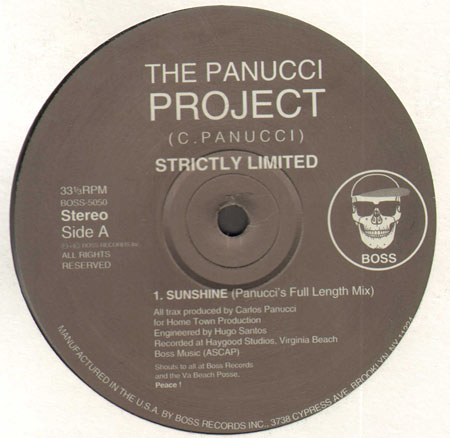 THE PANUCCI PROJECT - Sunshine EP