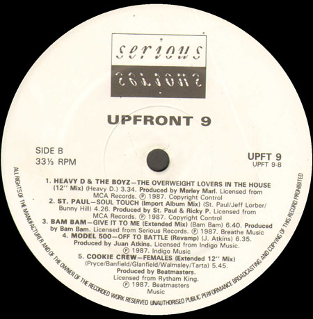 VARIOUS - Upfront 9 - A Sign Of The Times