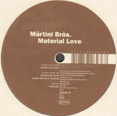 MARTINI BROS - Material Love (Cab Drivers Rmx)