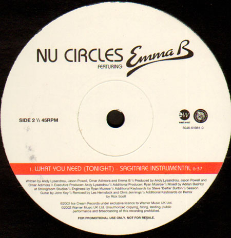 NU CIRCLES - What You Need (Tonight) - Feat. Emma B