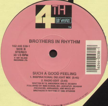 BROTHERS IN RHYTHM - Such A Good Feeling