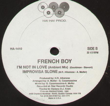 FRENCH BOY - I'm Not In Love