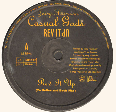 JERRY HARRISON  - Casual Gods - Rev It Up