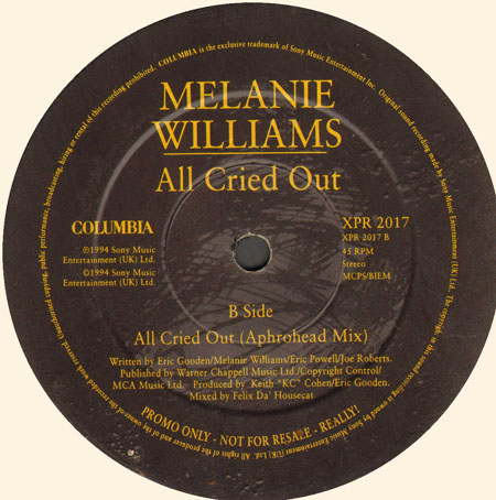 MELANIE WILLIAMS - All Cried Out