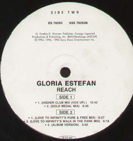 GLORIA ESTEFAN - Reach (Promo Us) (David Morales,  Love To Infinity Rmxs)