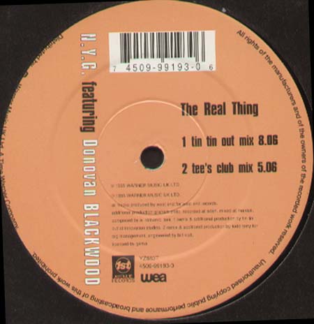 N.Y.G., FEAT.DONOVAN BLACKWOOD - The Real Thing