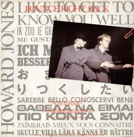 HOWARD JONES - Like To Get To Know You Well 