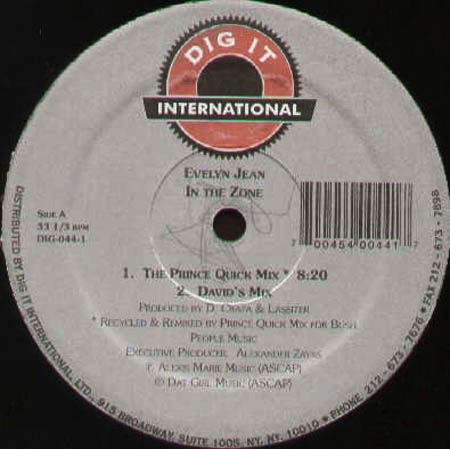 EVELYN JEAN - In The Zone (The Prince Quick Mix)
