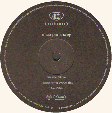MICA PARIS - Stay (Booker T Rmx)