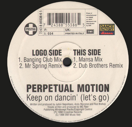 PERPETUAL MOTION - Keep On Dancin' (Let's Go)