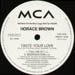 HORACE BROWN - Taste Your Love (Loveland Remixes)