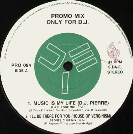 VARIOUS (DJ PIERRE / HOUSE OF VIRGINISM / ANTICO / WITH IT GUYS) - Promo Mix 94 (Music Is My Life / I'll Be There For You / Rivoluzione / Touching My Body)