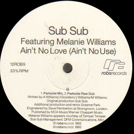 SUB SUB - Ain't No Love (Ain't No Use) - Feat. Melanie Williams