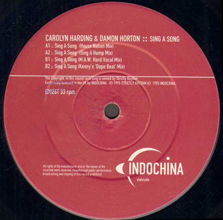 CAROLYN HARDING & DAMON HORTON - Sing A Song (Masters At Work & Brothers Of Peace Rmxs)