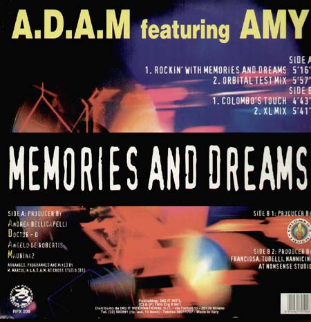 A.D.A.M. FEATURING AMY - Memories And Dreams