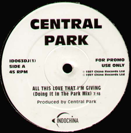 CENTRAL PARK - All This Love That I'm Giving