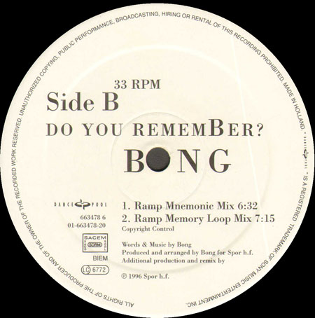 BONG - Do You Remember 