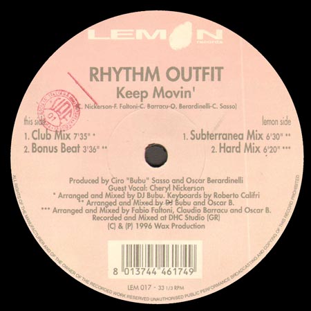 RHYTHM OUTFIT - Keep Movin'