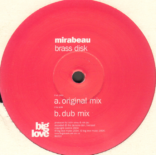 MIRABEAU - Brass Disk No. 1