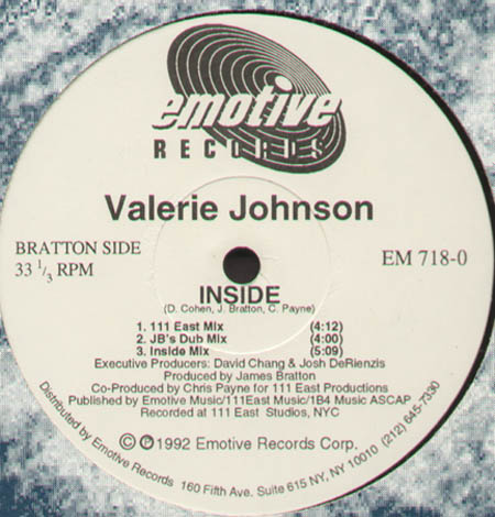 VALERIE JOHNSON - Inside (Charles Dockins Rmxs)
