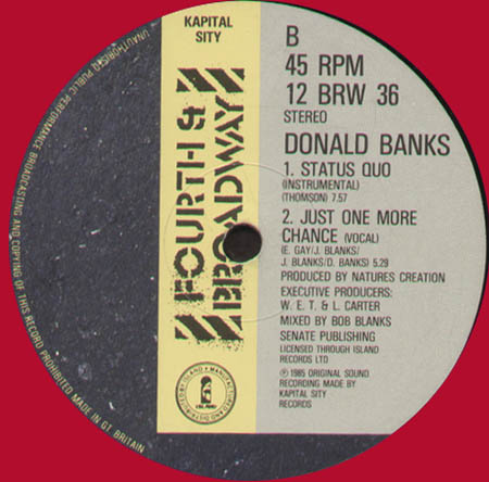 DONALD BANKS - Status Quo