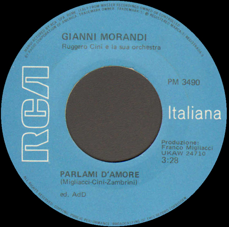 GIANNI MORANDI - Parlami D'Amore / Torna E Ritorna