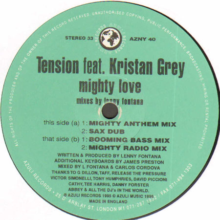 TENSION - Mighty Love - Feat. Kristan Grey