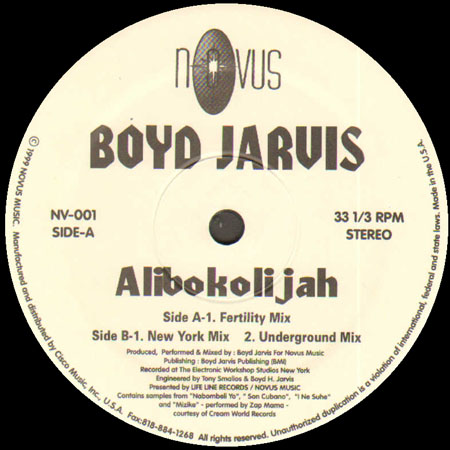 BOYD JARVIS - Alibokolijah, Feat. Zap Mama 