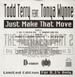 TODD TERRY - Just Make That Move Part Two, Feat. Tonya Wynne