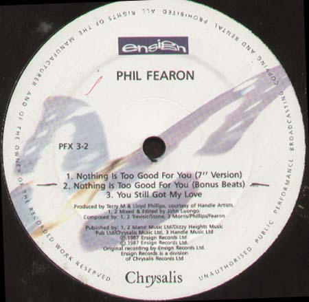 PHIL FEARON - Nothing Is Too Good For You