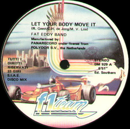FAT EDDY BAND - Let Your Body Move It / When You Feel That The Love 