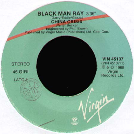 CHINA CRISIS - Black Man Ray  / Animalistic