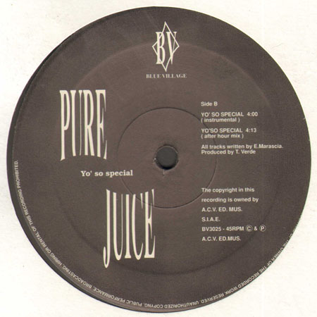 PURE JUICE - Yo So Special