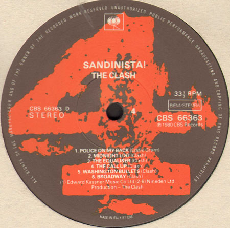 THE CLASH - Sandinista! (Disc 3 Missing)