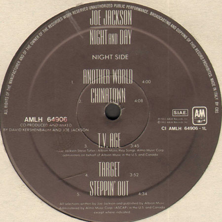 JOE JACKSON - Night And Day