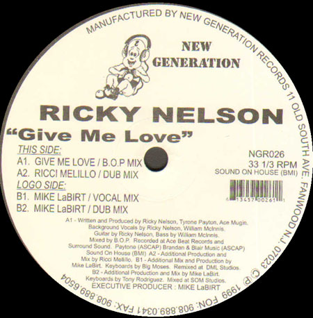 RICKY NELSON - Give Me Love (B.O.P. Mix)