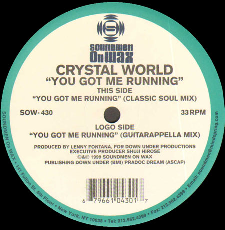 CRYSTAL WORLD - You Got Me Running